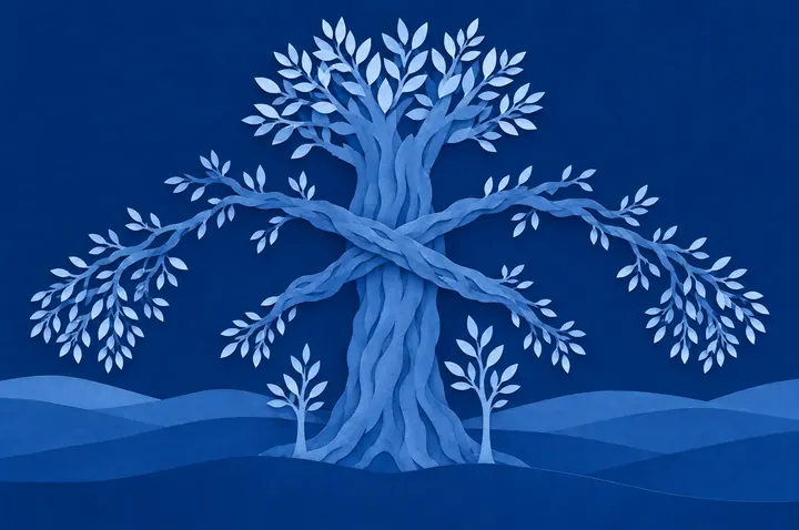 Illustration: Yaakov Blesses His Grandsons