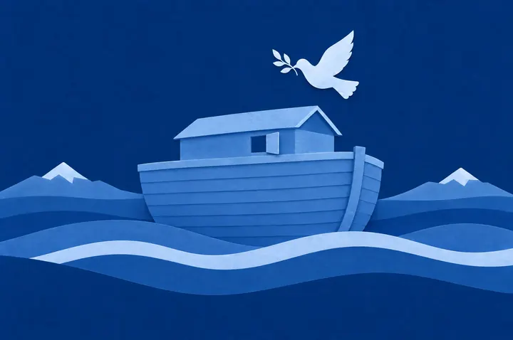 Illustration: Noach’s Ark and the Dove